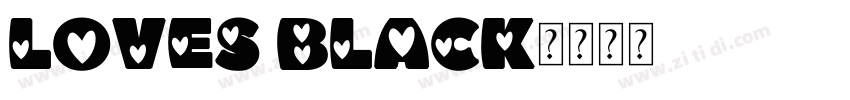 LOVES BLACK字体转换